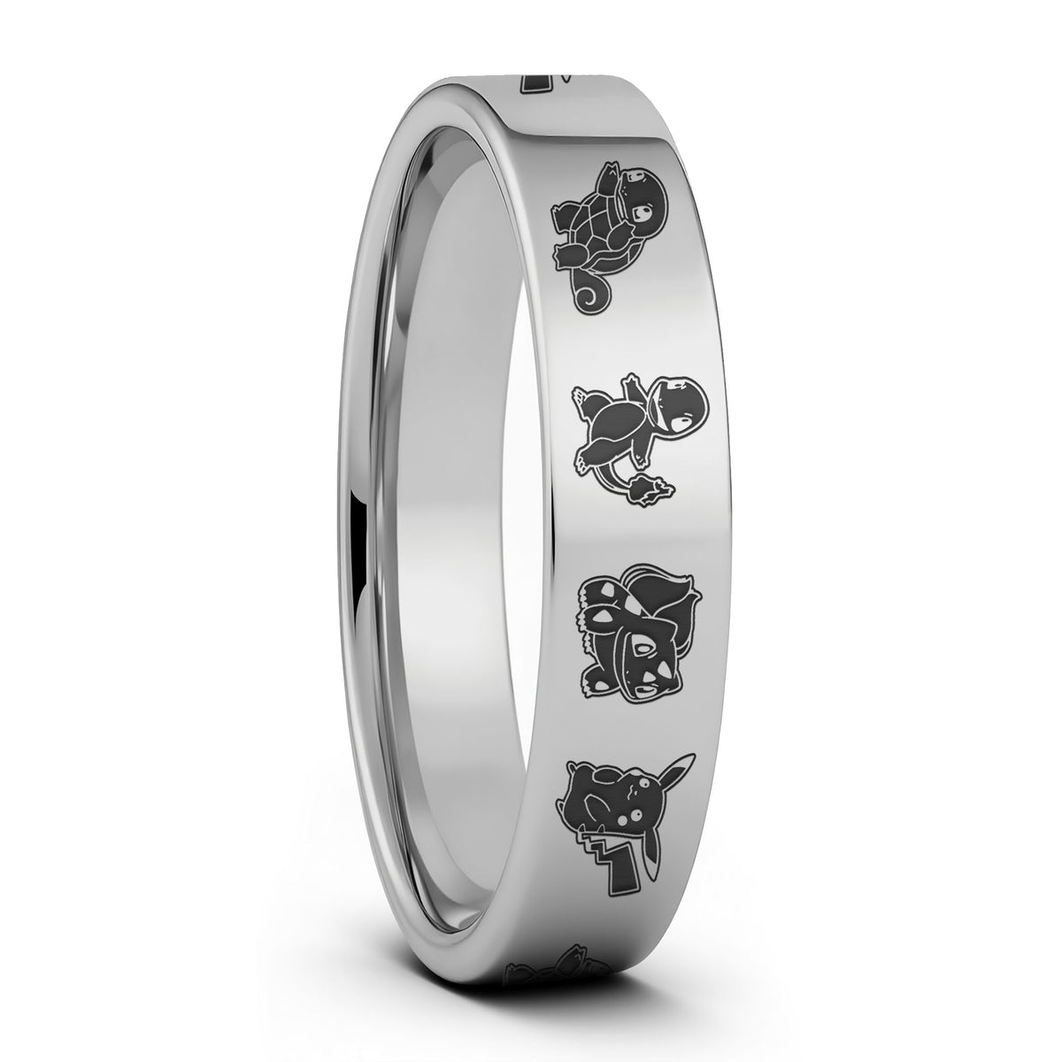 Alianza de boda de tungsteno para hombre de Pokémon