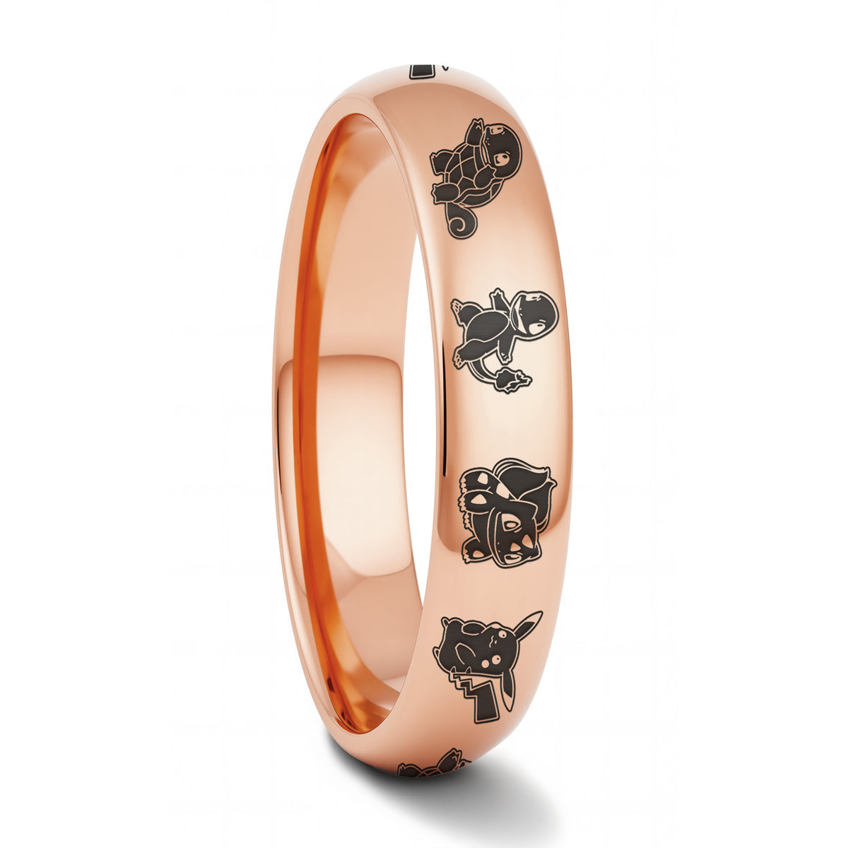 Pokémon Domed Tungsten Women's Wedding Band