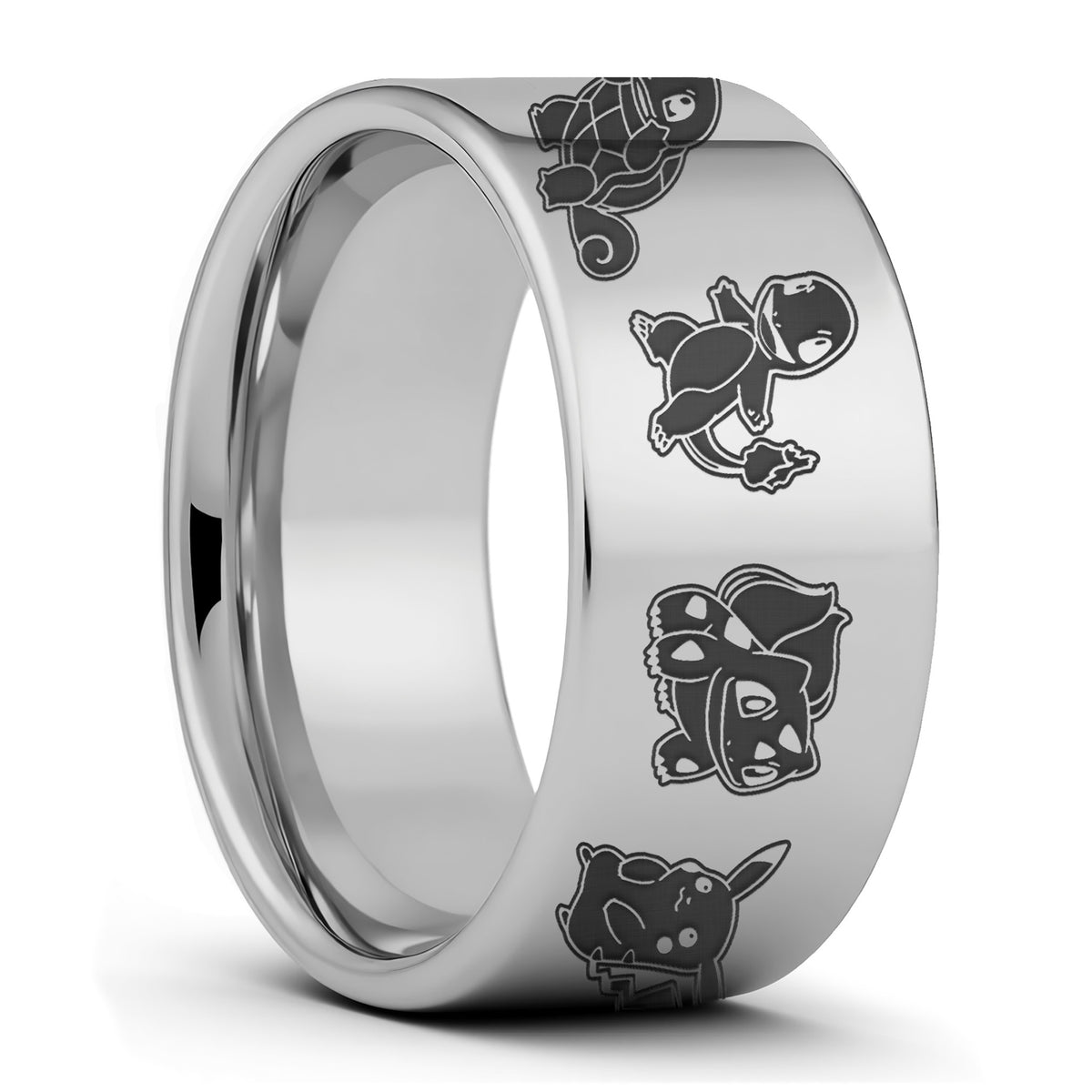 Alliance en tungstène Pokémon pour homme