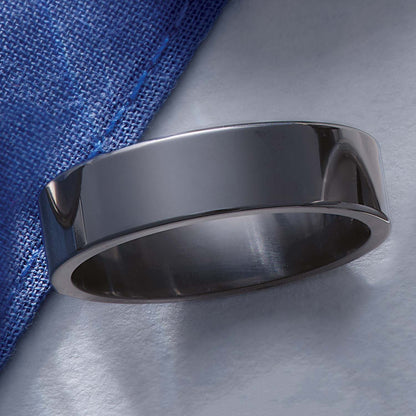 Polished Finish Zirconium Men's Wedding Band