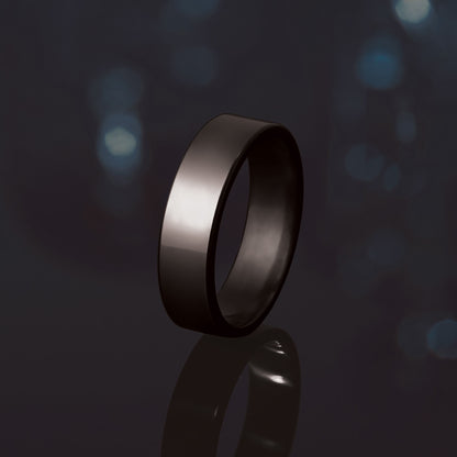 Polished Finish Zirconium Men's Wedding Band