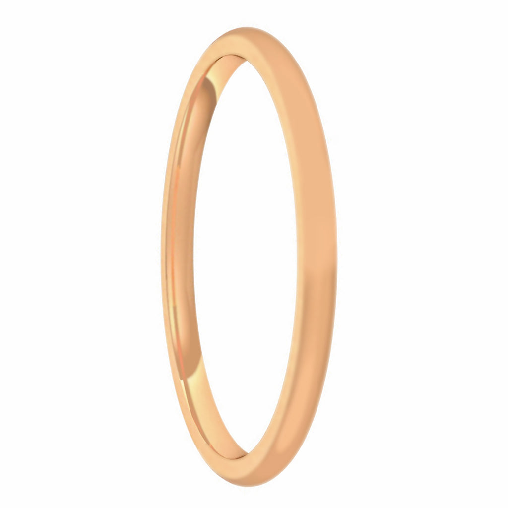 Rose Gold Tungsten Women's Extra-Thin Stackable Wedding Band
