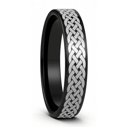 Celtic Sailor's Knot Tungsten Wedding Band