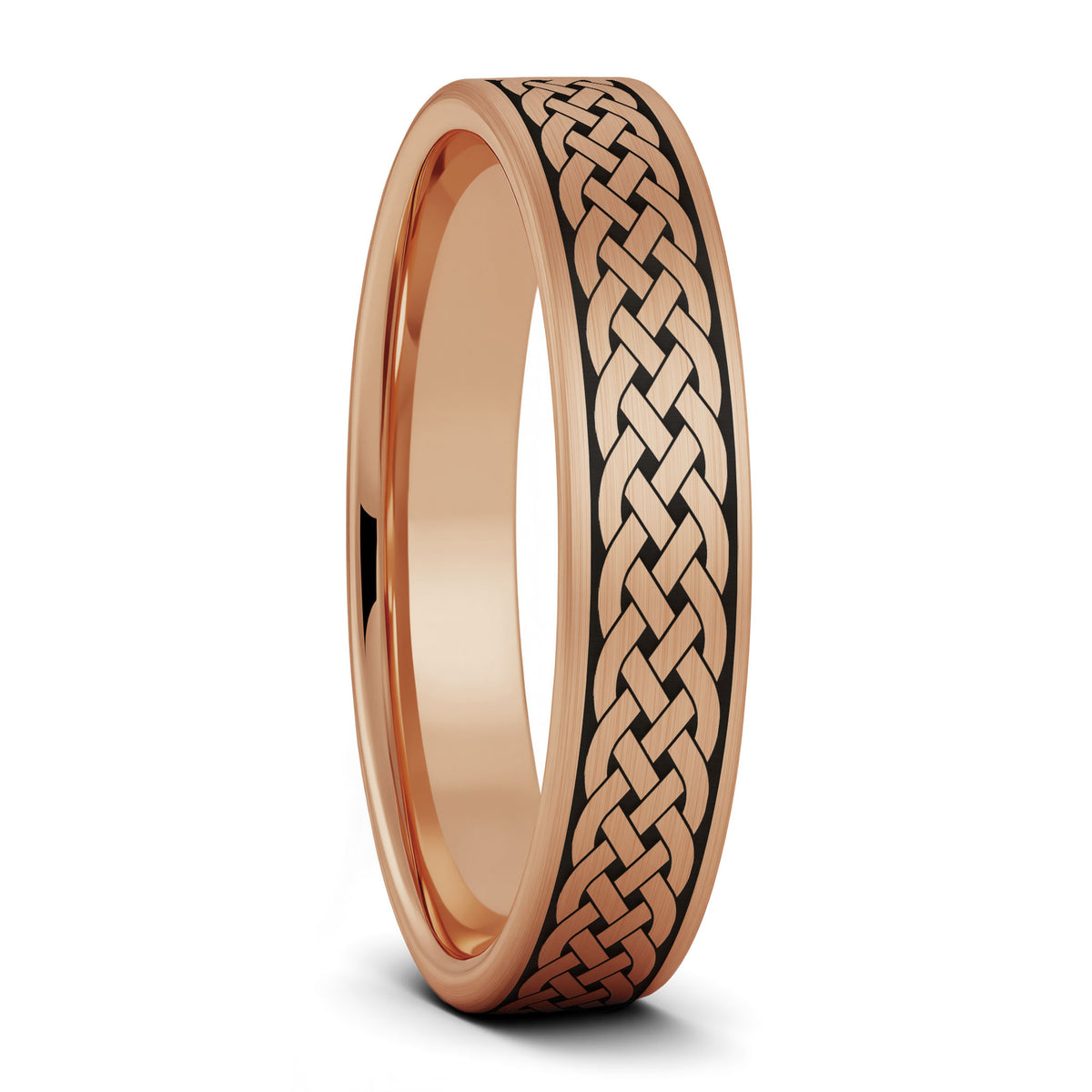 Sailor's Celtic Knot Brushed Tungsten Wedding Band