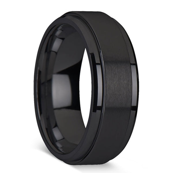 Spinner Black Tungsten Ring | Vansweden Jewelers
