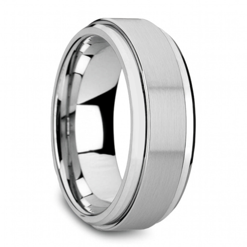 Spinner Tungsten Wedding Band
