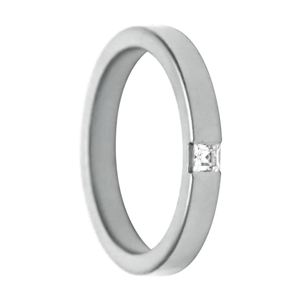 Square Lab-Grown Diamond 14k Gold Women's Ring