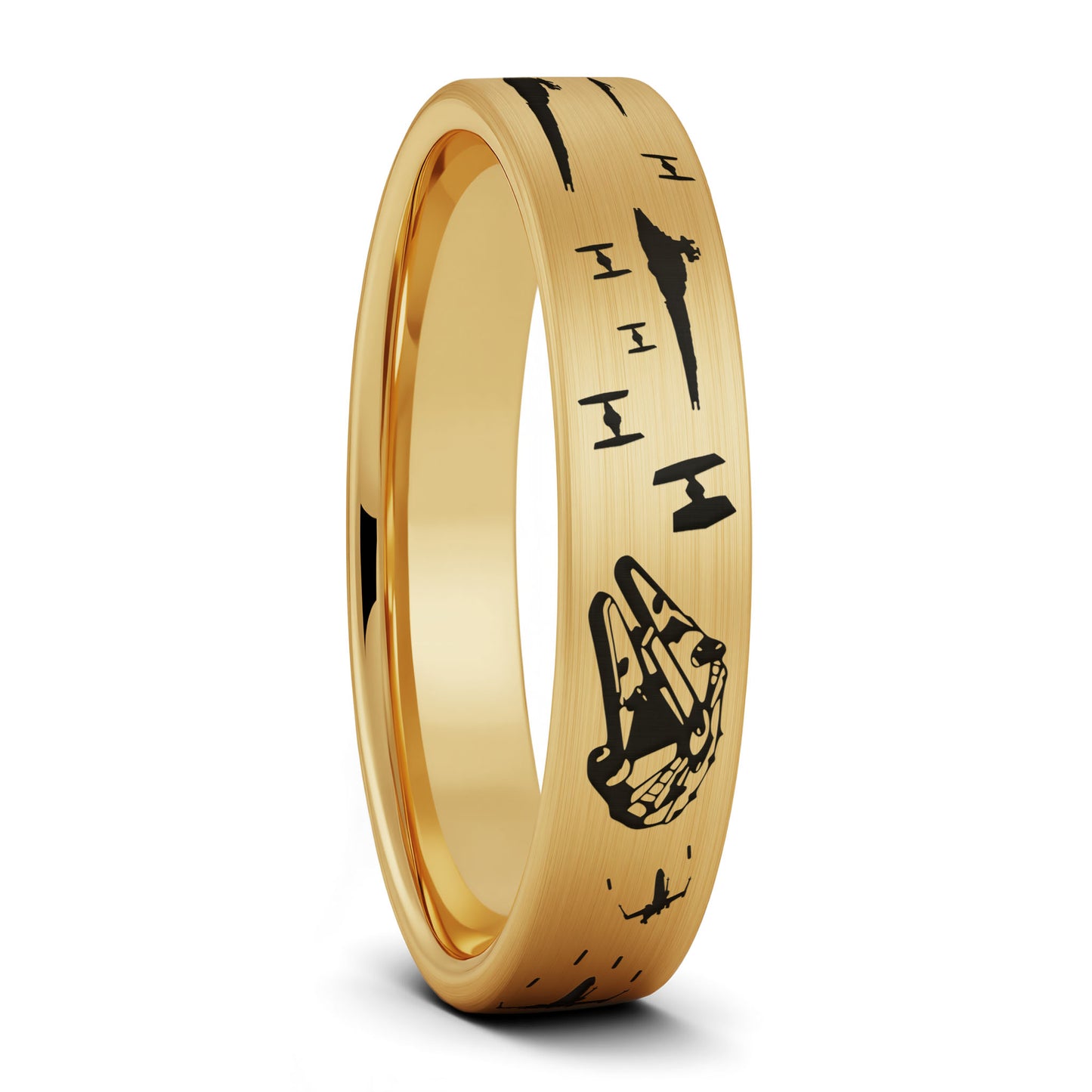 Star Wars Battle Scene Tungsten Men's Wedding Band