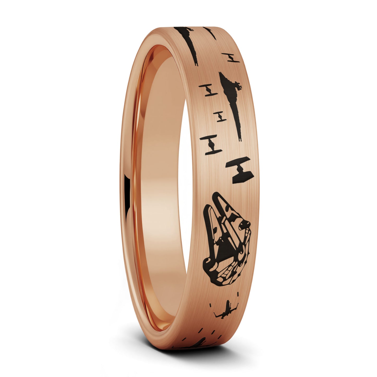 Star Wars Battle Scene Tungsten Men's Wedding Band