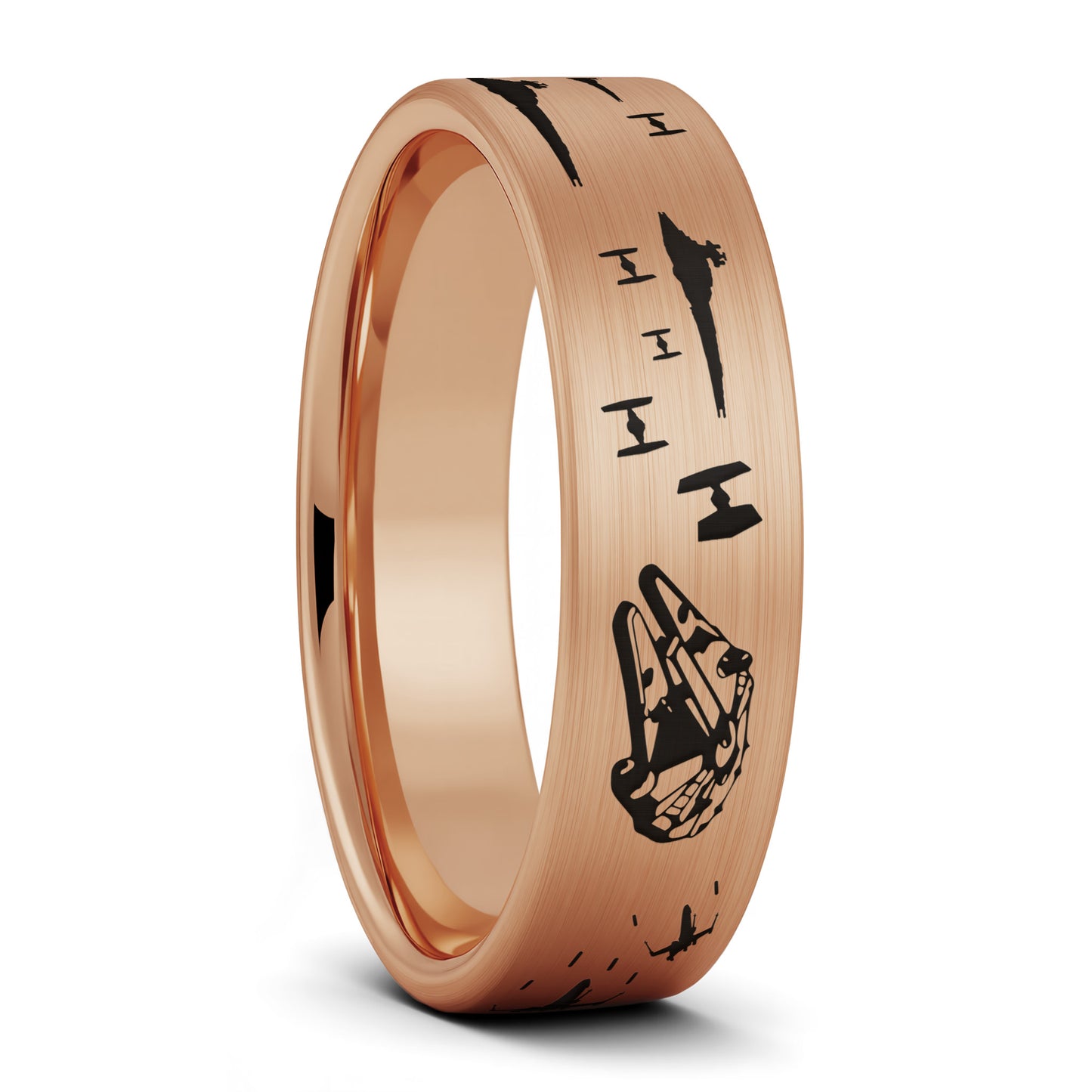 Star Wars Battle Scene Tungsten Men's Wedding Band