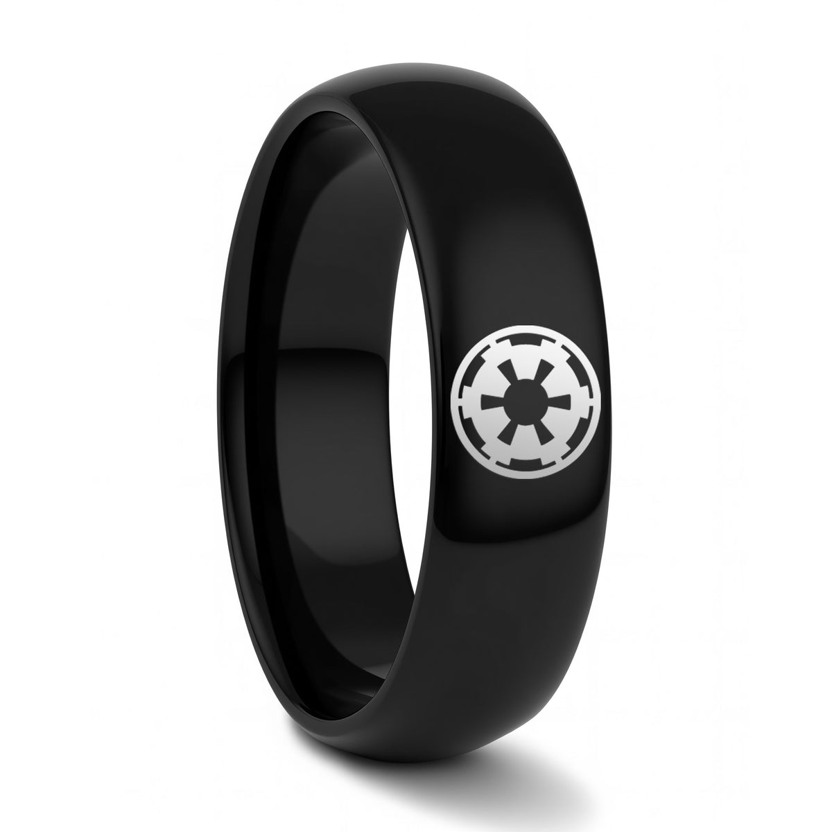 Star Wars Galactic Empire Domed Tungsten Wedding Band