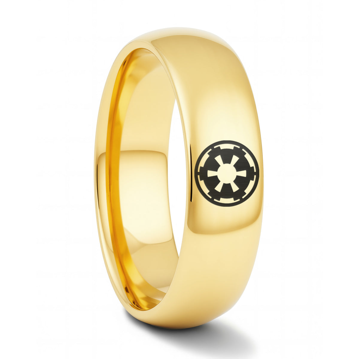 Star Wars Galactic Empire Domed Tungsten Wedding Band