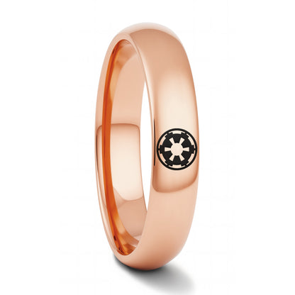 Star Wars Galactic Empire Domed Tungsten Wedding Band
