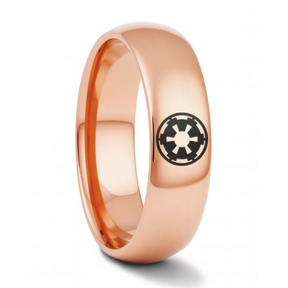 Star Wars Galactic Empire Domed Tungsten Wedding Band