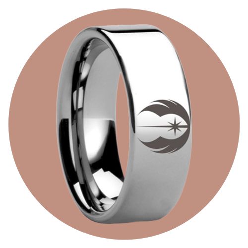 Nerdy Men's Wedding Bands & Rings Free Expedited Shipping