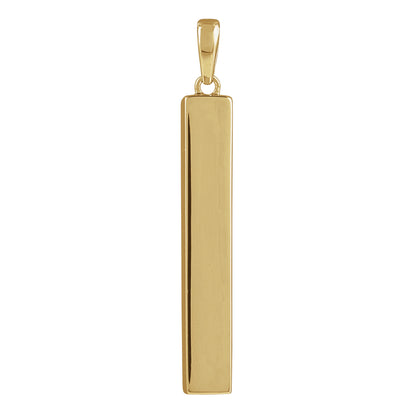 Sterling Silver Cremation Ashes Holder Bar Necklace