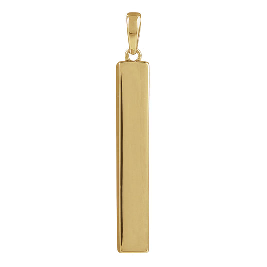 Sterling Silver Cremation Ashes Holder Bar Necklace
