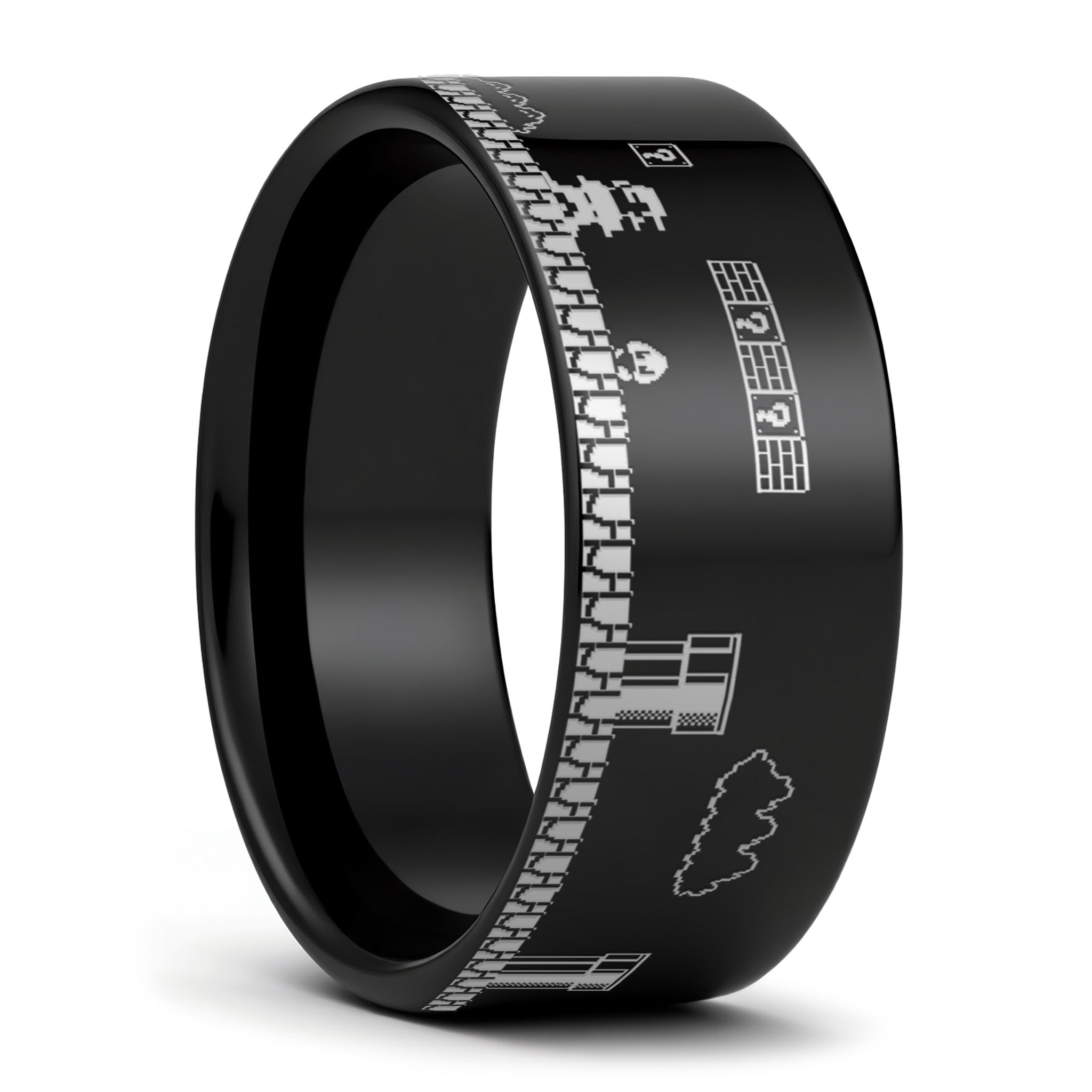 nitrow ナイトロウ UNDERGROUND リング Super Mario Bros Black Tungsten Ring | Vansweden Jewelers