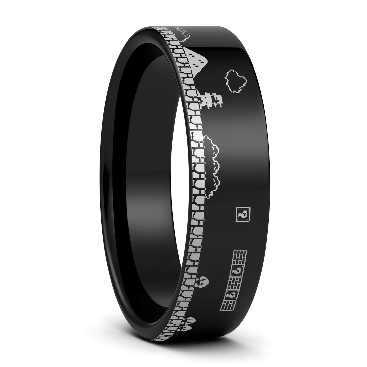 Super Mario Bros Tungsten Men's Wedding Band