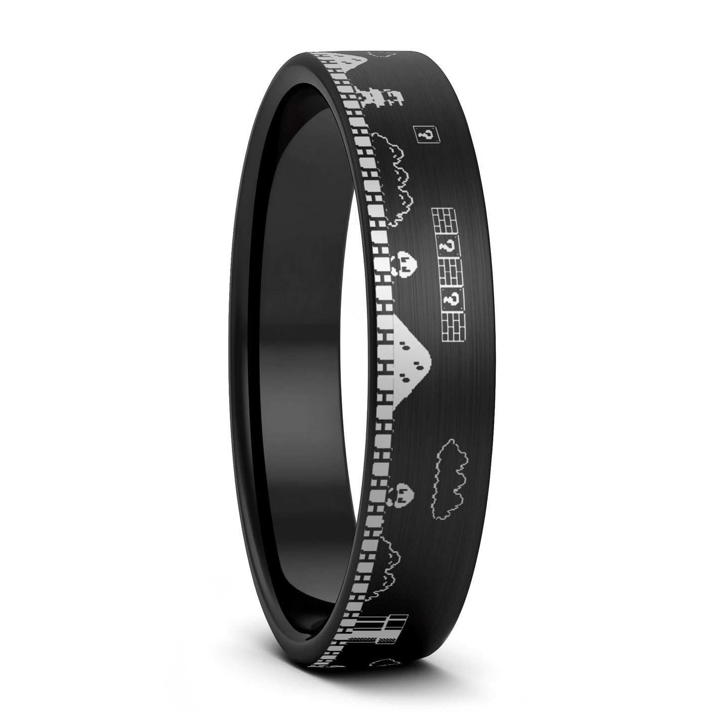 Super Mario Bros Tungsten Men's Wedding Band