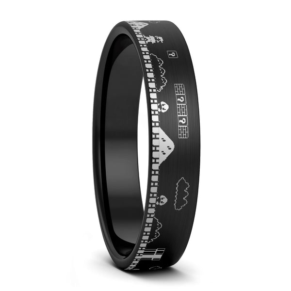 Super Mario Bros Tungsten Women's Ring | Vansweden Jewelers