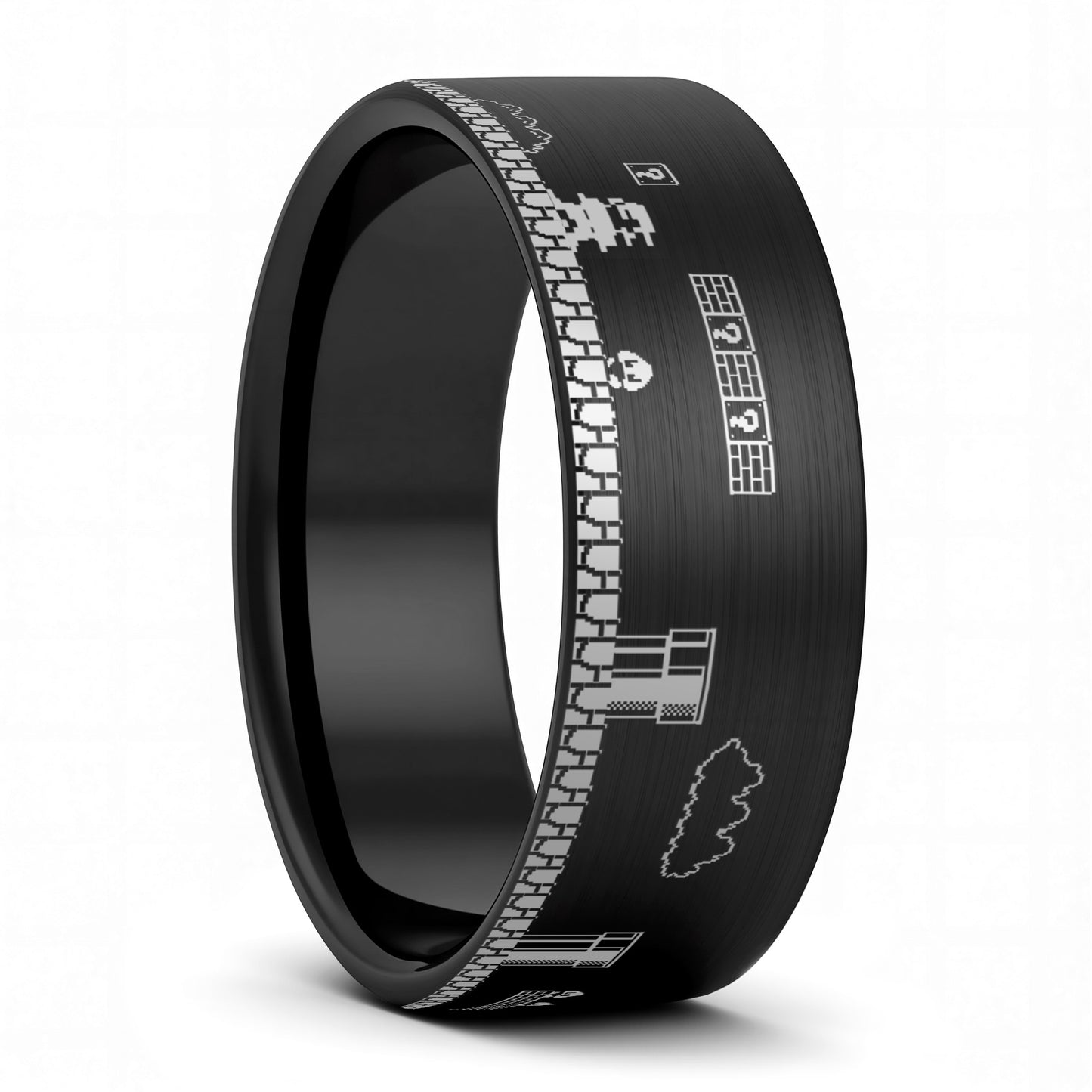 Super Mario Bros Tungsten Men's Wedding Band