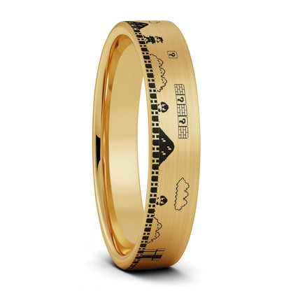 Super Mario Bros Tungsten Men's Wedding Band