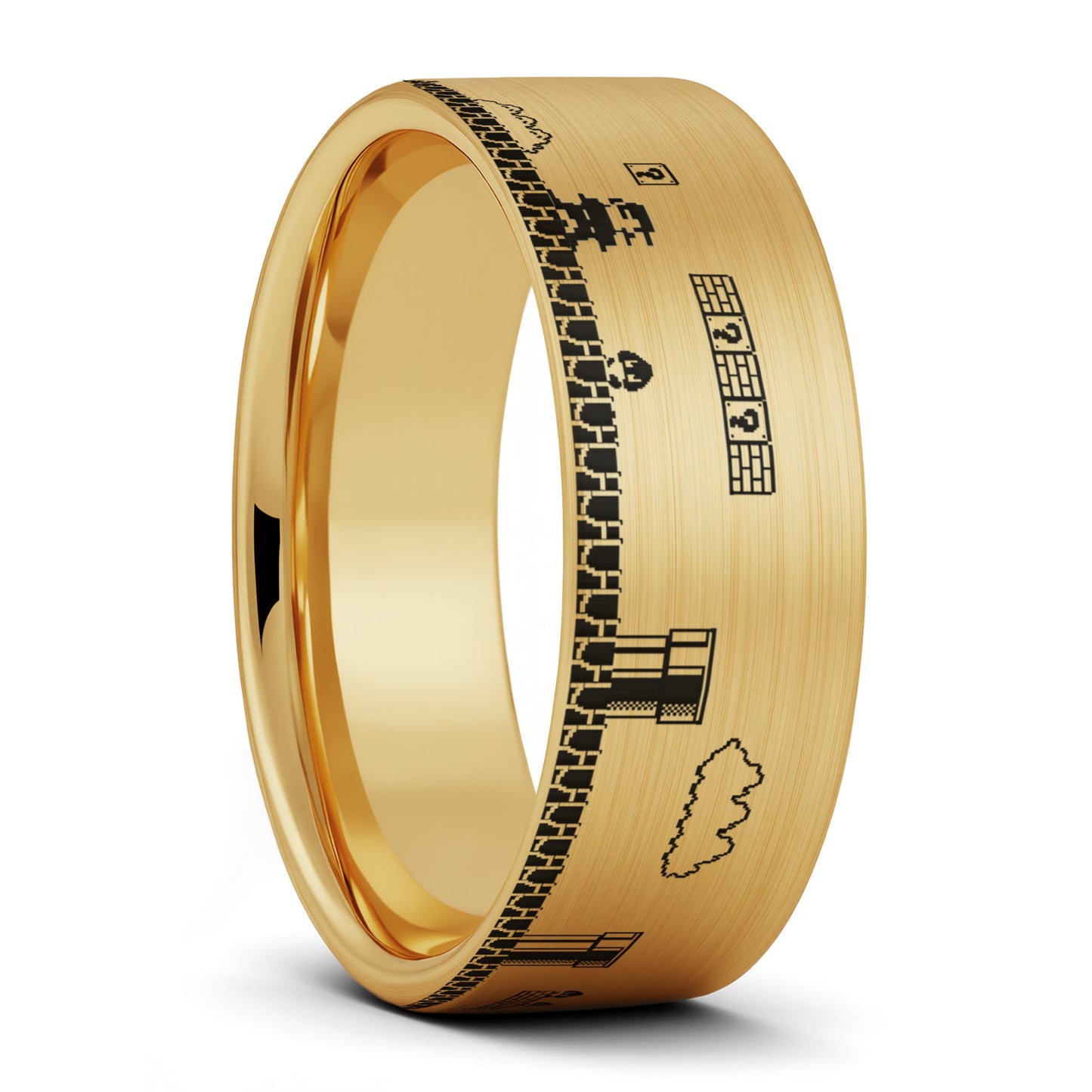 Super Mario Bros Tungsten Men's Wedding Band