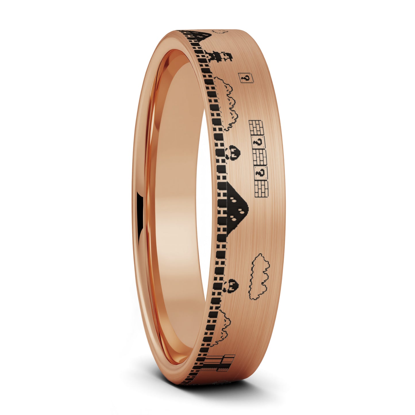 Super Mario Bros Tungsten Men's Wedding Band