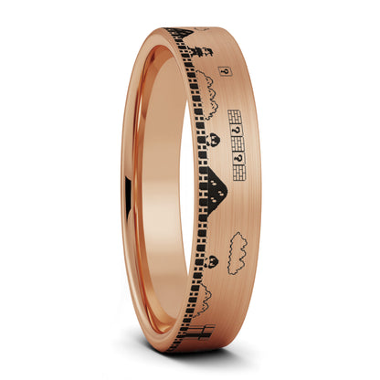 Super Mario Bros Tungsten Men's Wedding Band