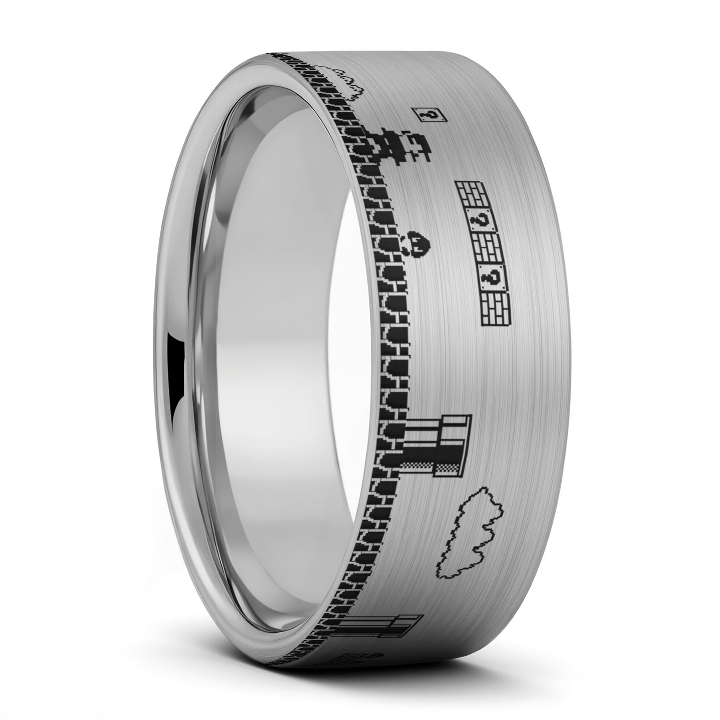 Super Mario Bros Tungsten Men's Wedding Band