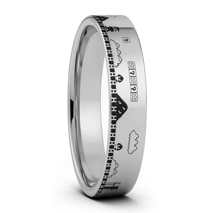 Super Mario Bros Tungsten Men's Wedding Band