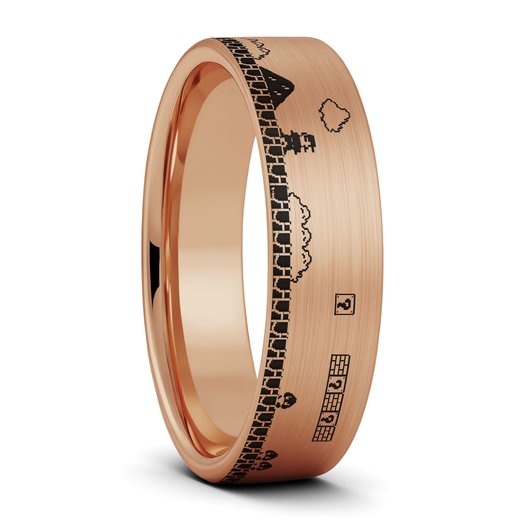 Super Mario Bros Tungsten Men's Ring | Vansweden Jewelers