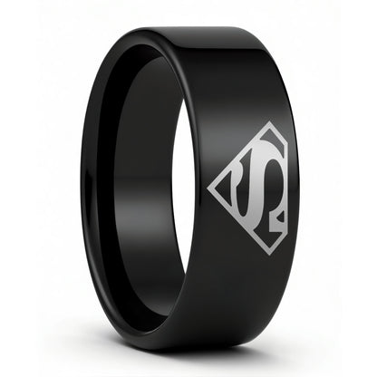 Superman Tungsten Women's Wedding Band