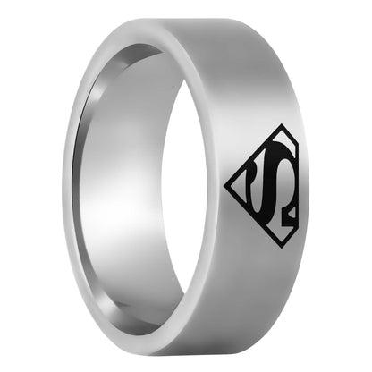 Superman Tungsten Men's Wedding Band