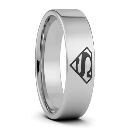 Superman Tungsten Women's Wedding Band