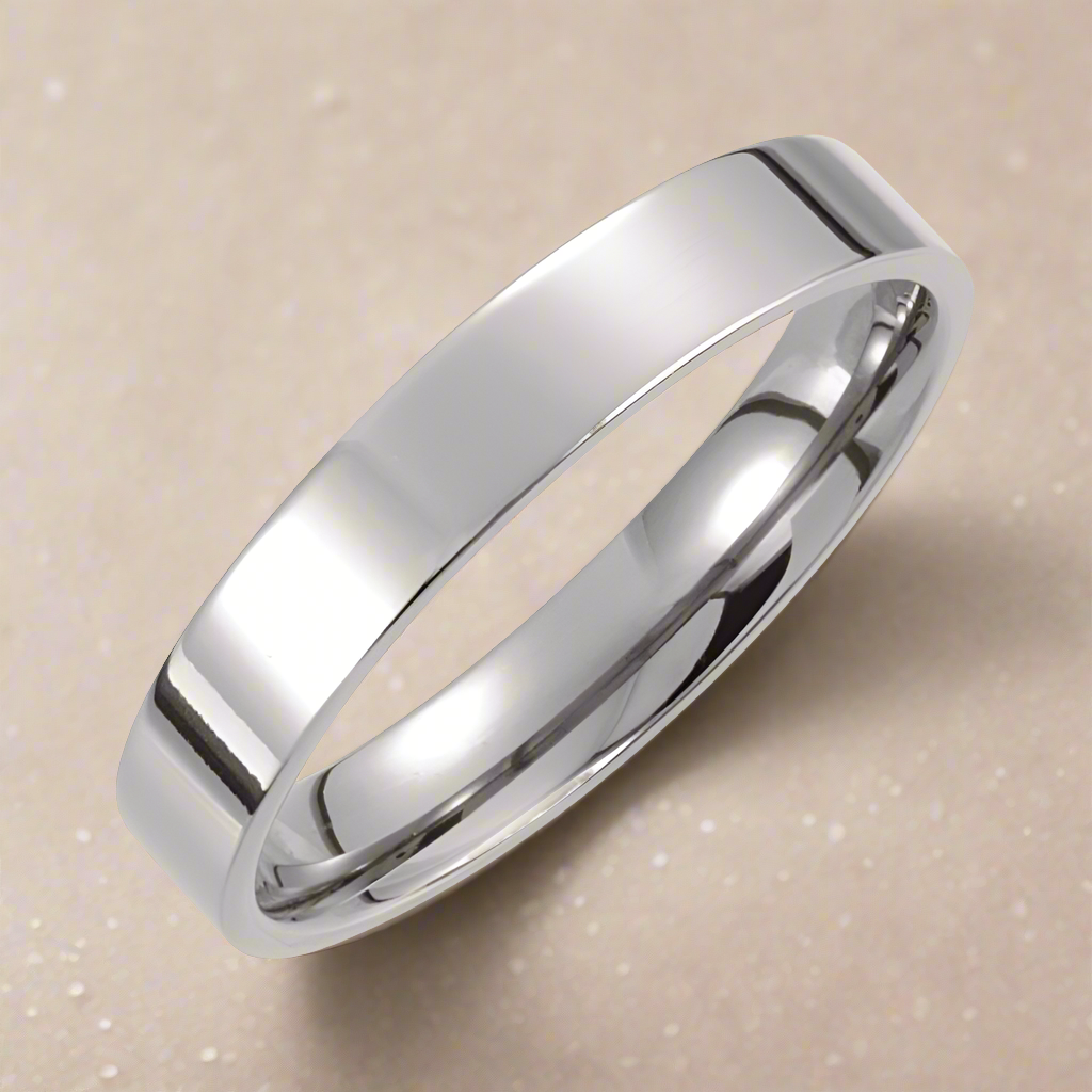Titanium Couple's Matching Wedding Band Set
