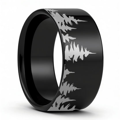 Treeline Tungsten Men's Wedding Band