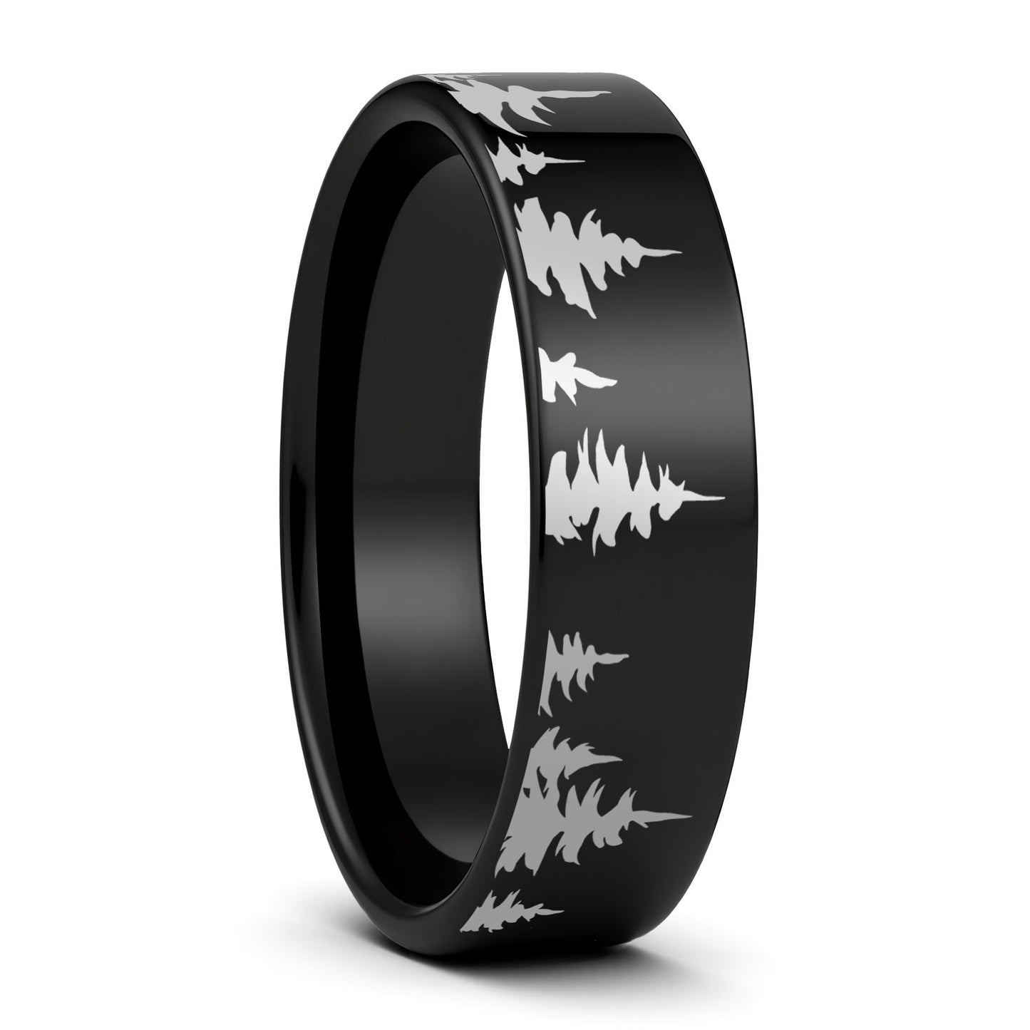 Treeline Tungsten Men's Wedding Band