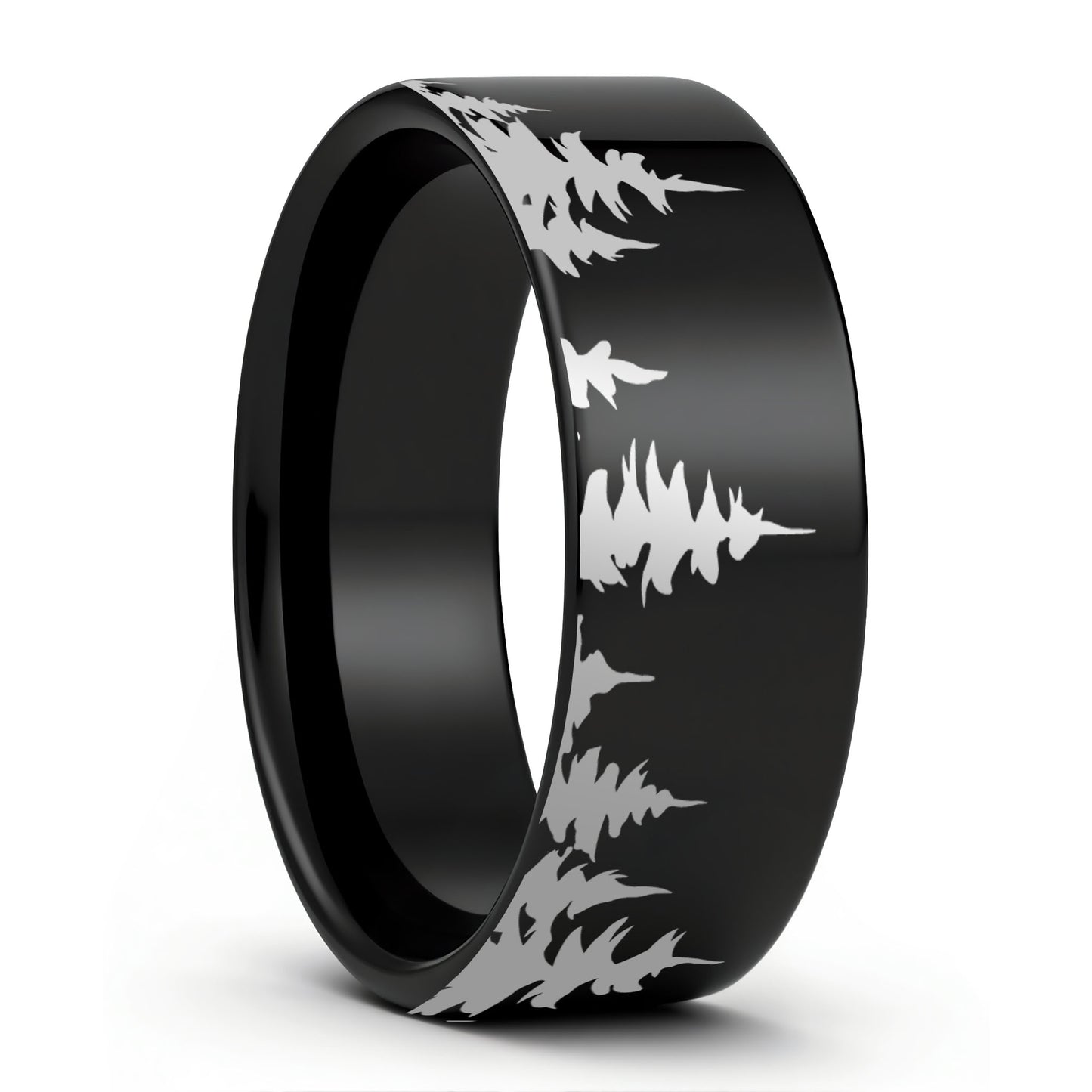 Treeline Tungsten Men's Wedding Band
