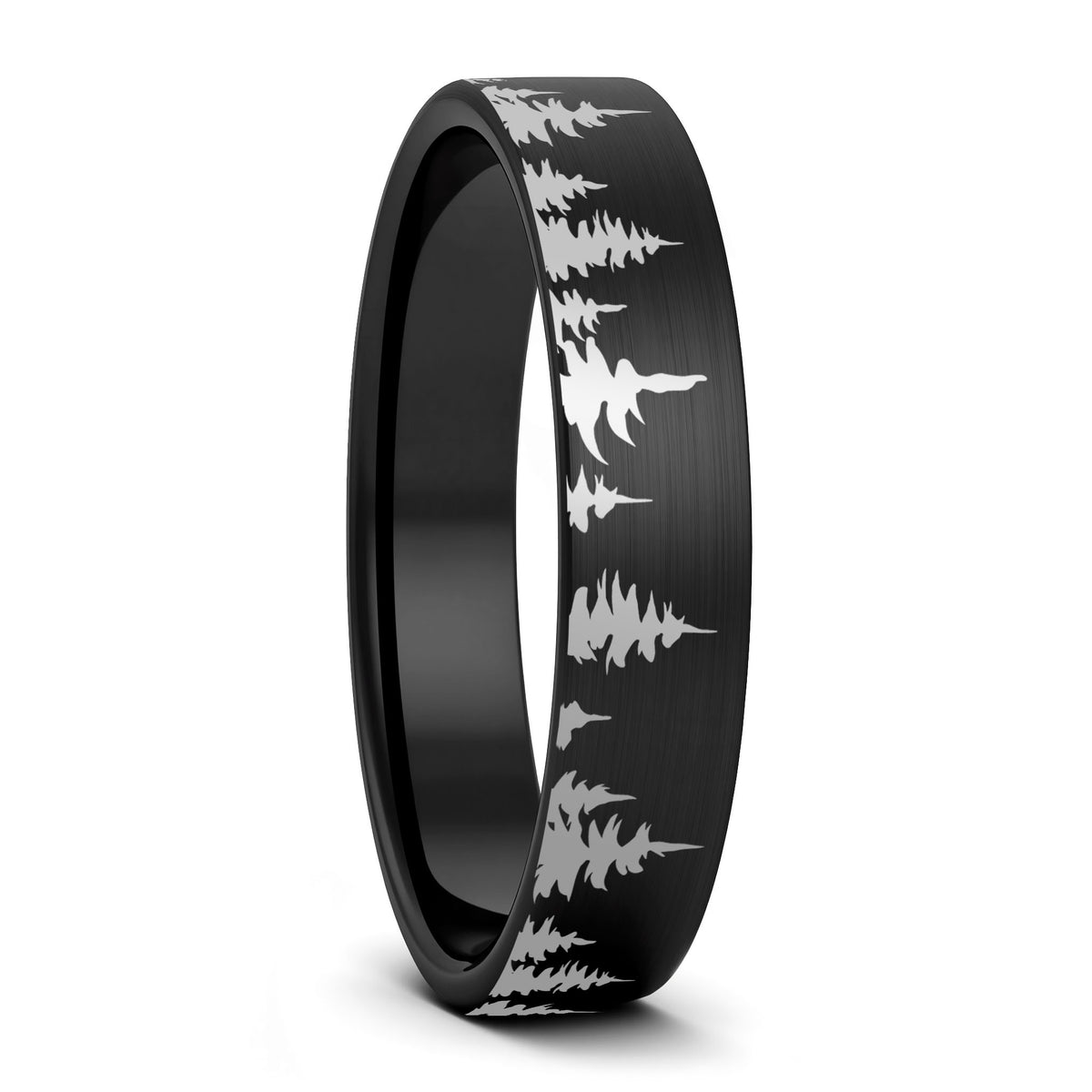 Treeline Tungsten Men's Wedding Band