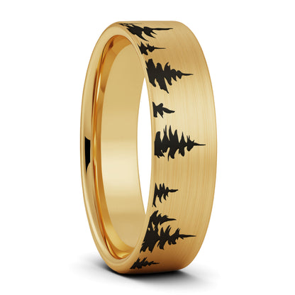 Treeline Tungsten Men's Wedding Band