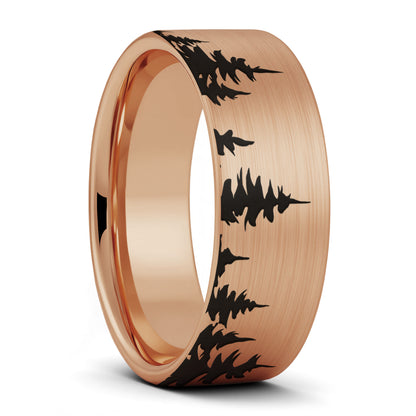 Treeline Tungsten Men's Wedding Band