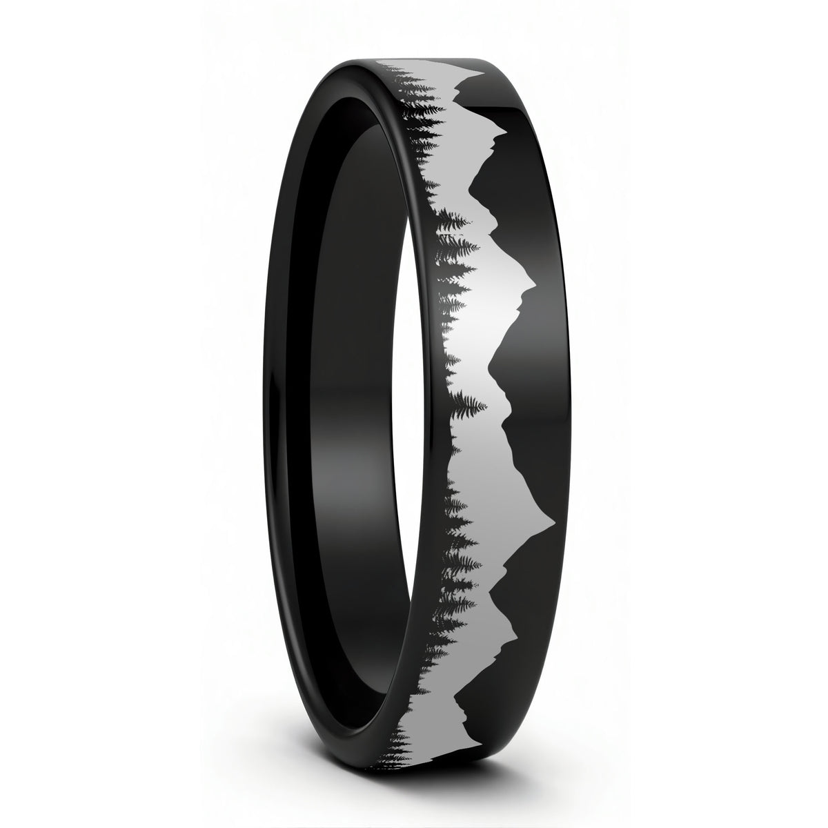 Alliance en tungstène pour hommes Treeline &amp; Mountains