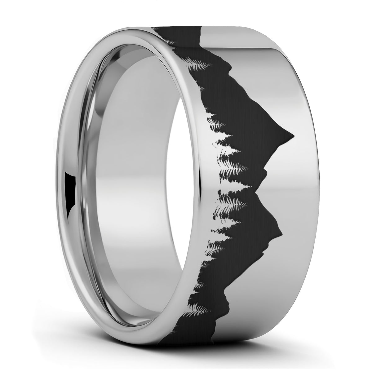 Alliance en tungstène pour hommes Treeline &amp; Mountains
