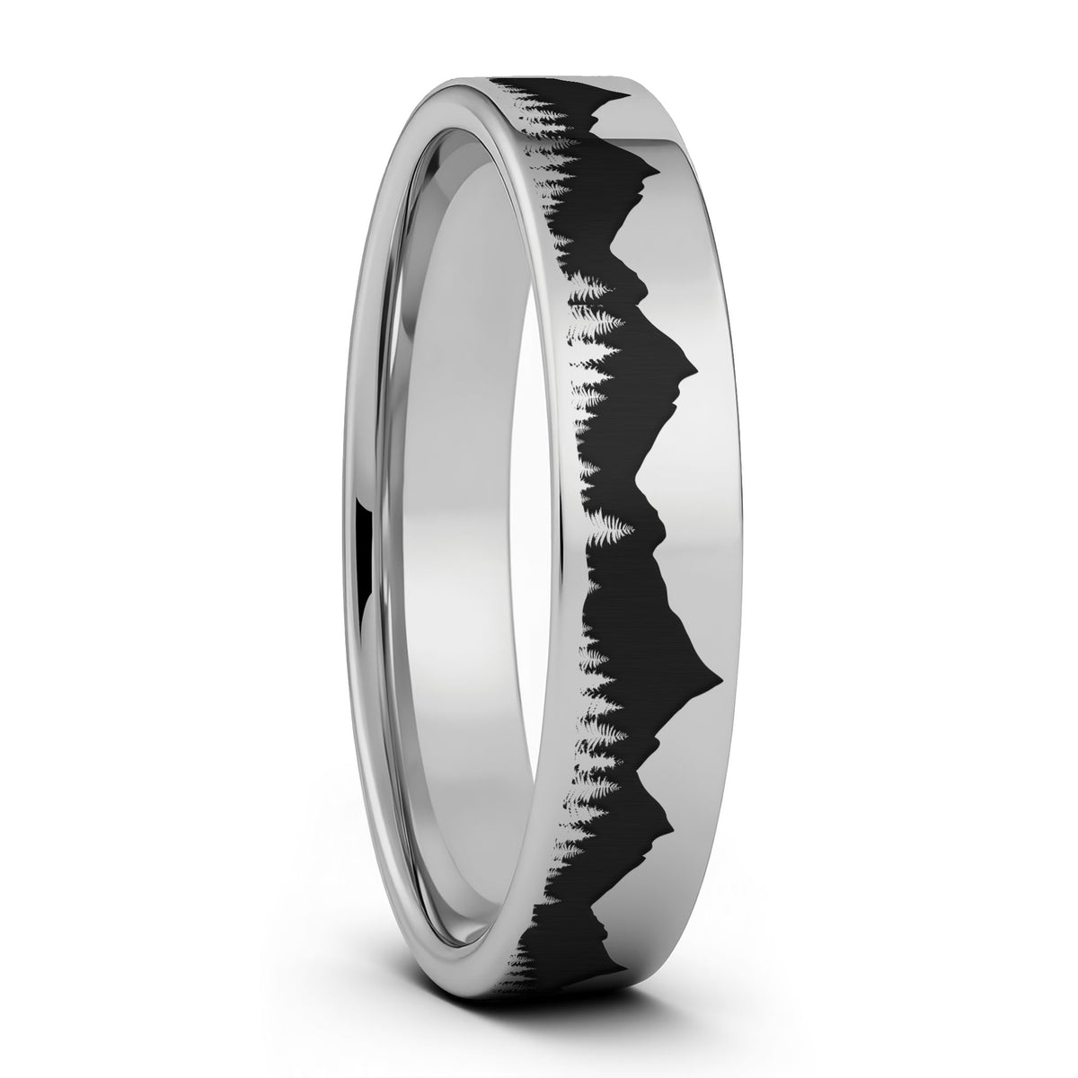 Alliance en tungstène pour hommes Treeline &amp; Mountains