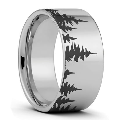 Treeline Tungsten Men's Wedding Band