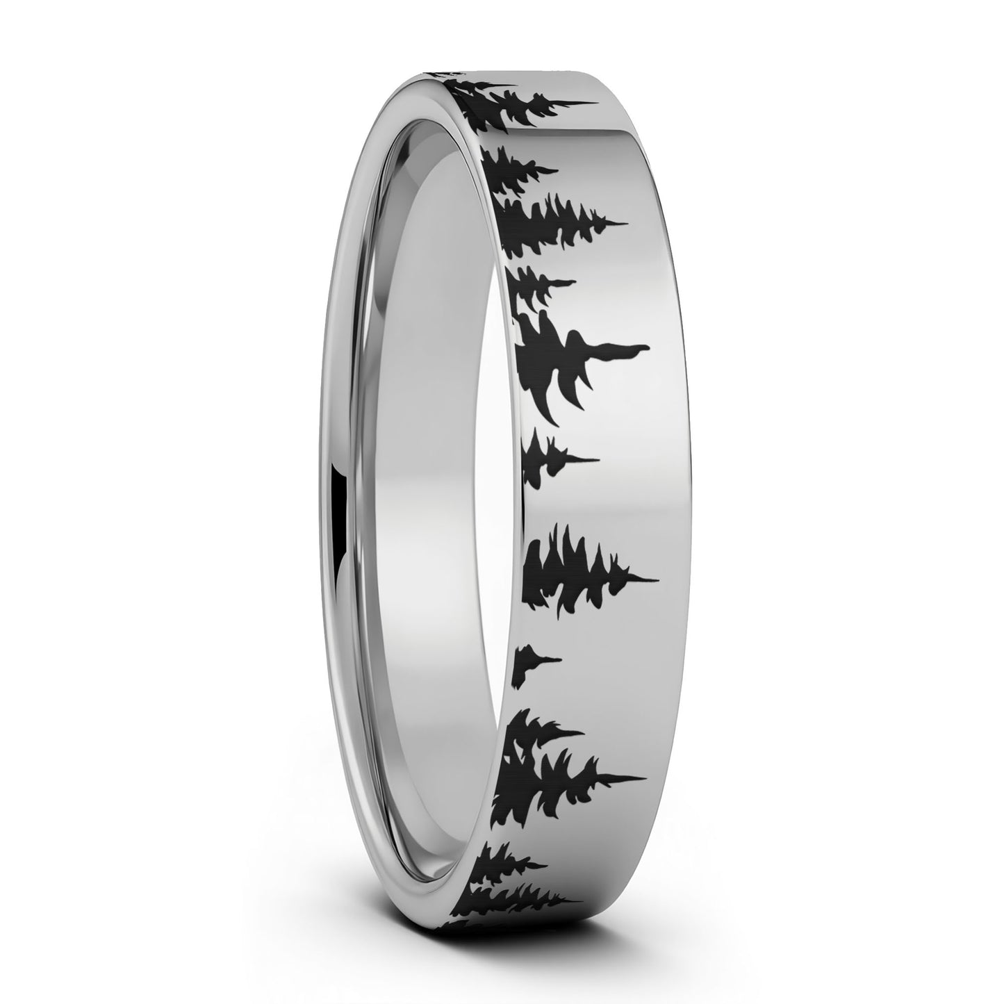 Treeline Tungsten Men's Wedding Band