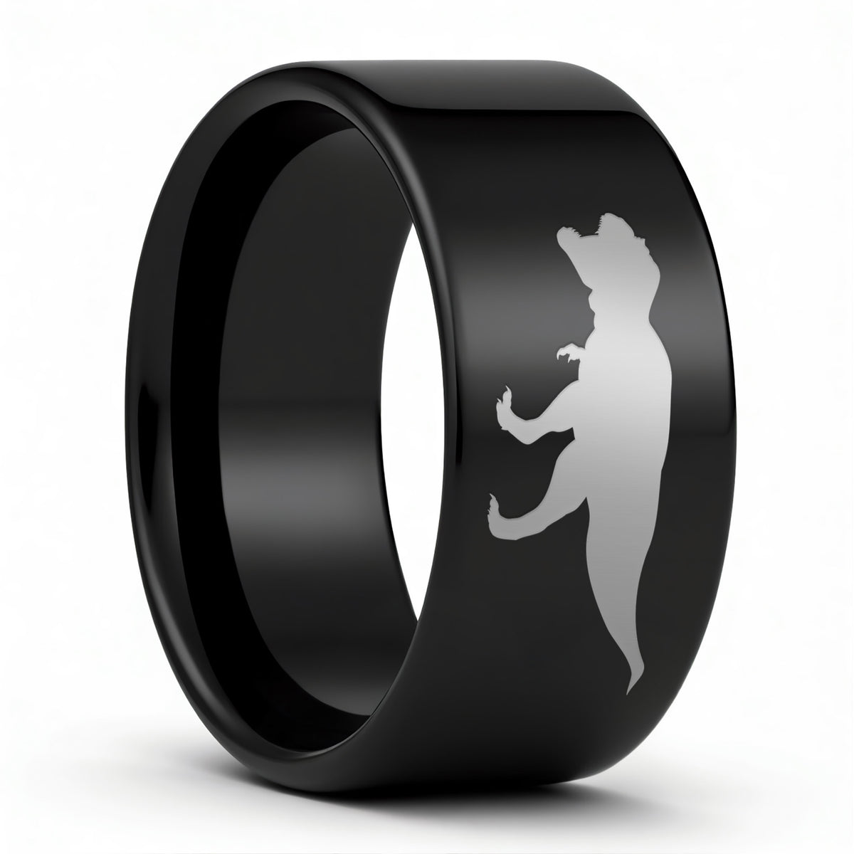 Tyrannosaurus Rex Dinosaur Tungsten Men's Wedding Band