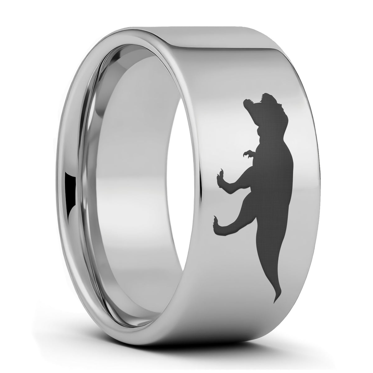 Tyrannosaurus Rex Dinosaur Tungsten Men's Wedding Band